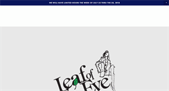 Desktop Screenshot of leafofeveonline.com